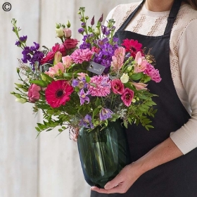 Lush Valentines Bouquet in a Vase